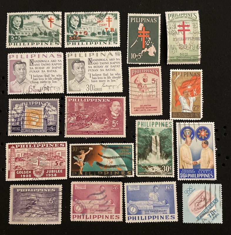 Philippines commemorative stamps. Used.