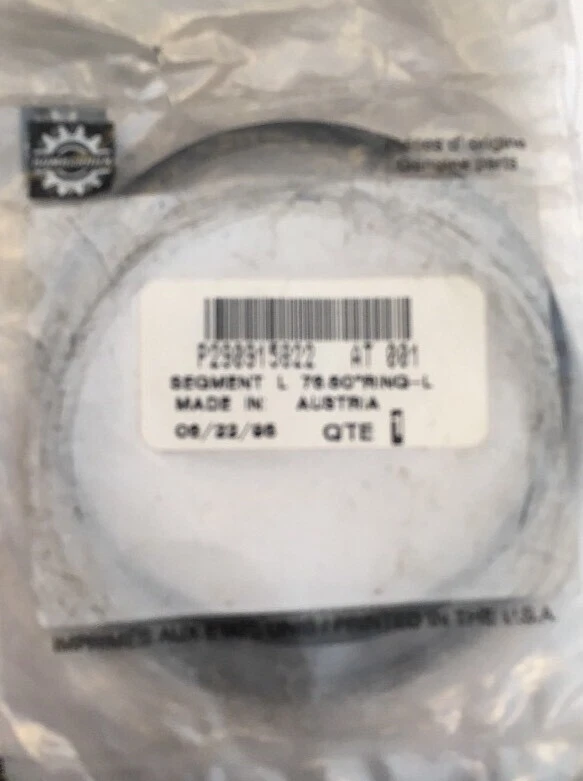 ANILLO DE PISTÓN SEA DOO NOS OEM L 76,5 GTS 5817 SP 5876 SPI 5878 1996 BRP BOMBARDIER Foto 2 de 3