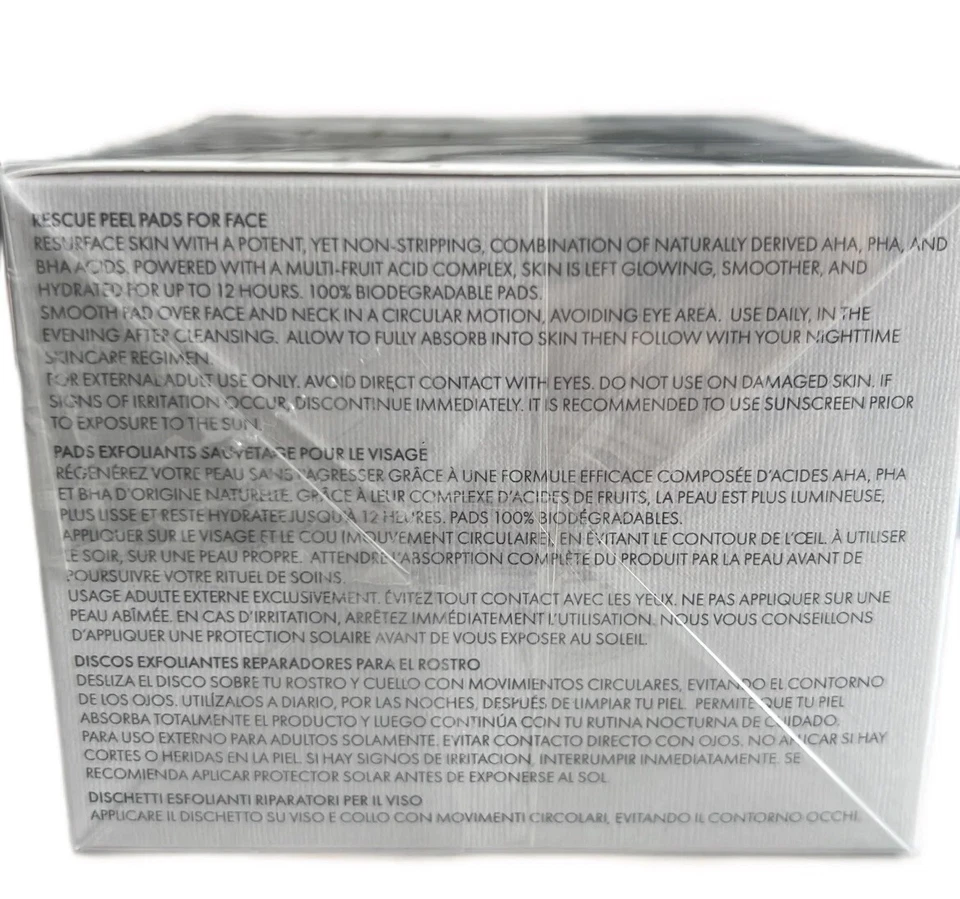 EVE LOM Rescue Peel Pads Exfoiliants 60 Pads Brand New RRP £60.00 - Image 4 of 4