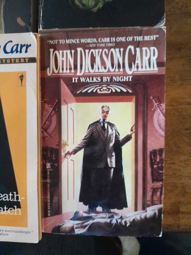 4 John Dickson Carr Paperbacks Death Watch & It Walks By Night & More - Picture 4 of 6