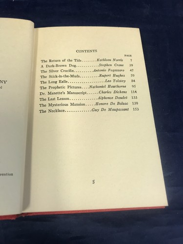 The World's 100 Best Short Stories Volume 5 Drama ©1927 - (Contains 10 Stories) - Picture 6 of 8