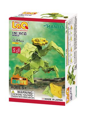 Yoshiritsu LaQ Insect World Mini Praying Mantis 64 pcs Plastic Block L003232 NEW