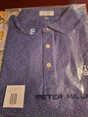 NEW Scotty Cameron Circle T Peter Millar Point Crown Blue Polo