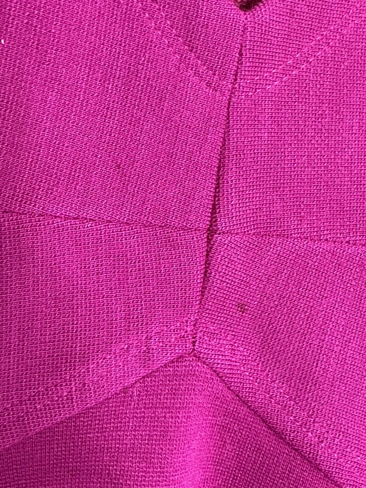 Vestido Lisa Perry 100% Lana Frambuesa Cuello en V Manga Corta con Bolsillos Talla 8 Foto 3 de 4