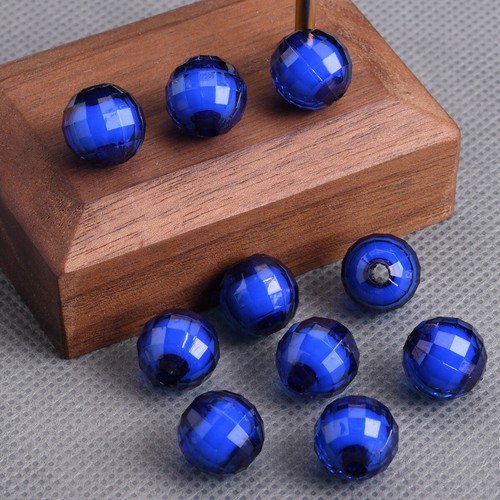 50pcs 8mm 10mm 12mm Round Faceted Disco Ball Shape Acrylic Plastic Loose Beads - Picture 11 of 20