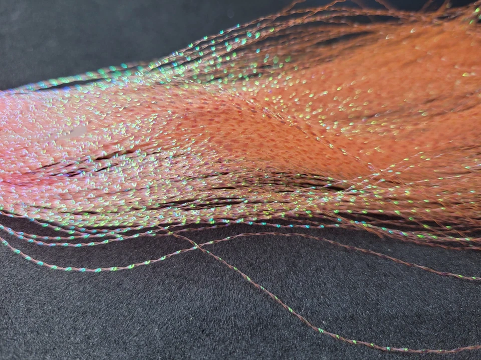 Twisted Crystal Flash - Fly Tying Material - SHRIMP - FLASHABOU - 12in. - NEW! - Image 2 of 2