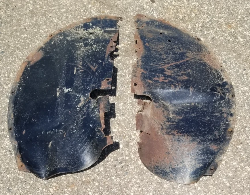 Guardabarros interiores camioneta Ford 3/4 1 tonelada camioneta 40 41 1940 1941 42 46 47 1947 Foto 4 de 4