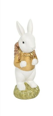 Spring Easter White Chocolate Bunny Figurine 6'' 3 Styles
