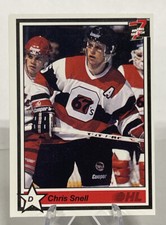 1990-91 7th Inning Sketch OHL Chris Snell Ottawa 67's #95 Pre Rookie 🏒🔥