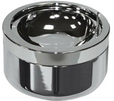 XL Aschenbecher Ascher Metall Klappaschenbecher in Chrom Ashtray Serie No 600