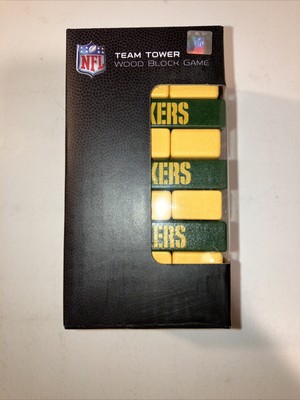 NFL Green Bay Packers Mini Travel Team Tower Wood Block Game MTJ3301 Rico 2021