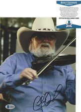 CHARLIE DANIELS BAND SIGNED 8x10 PHOTO 8 SOUTHERN ROCK PROOF BECKETT COA BAS