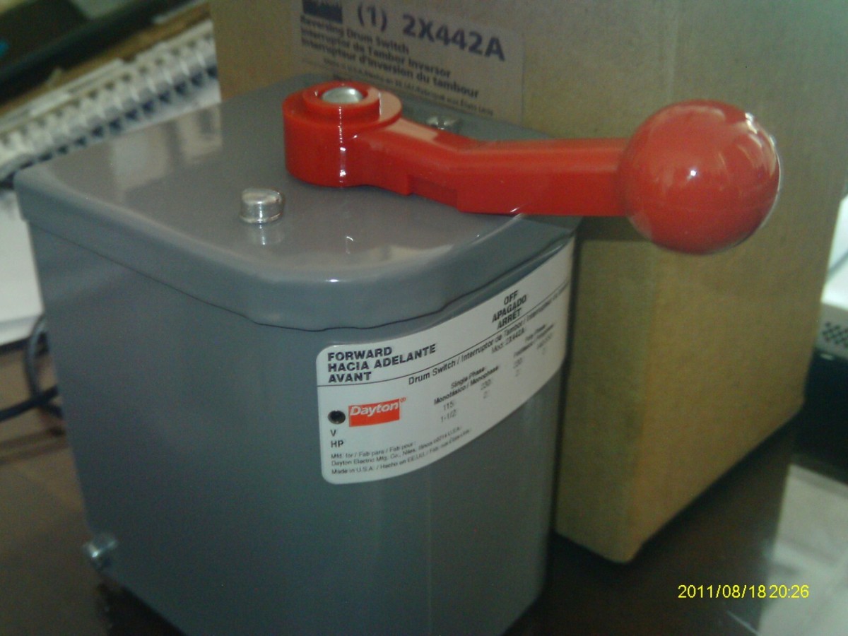 Dayton 2X442A Reversing Drum Switch Old Stock for sale