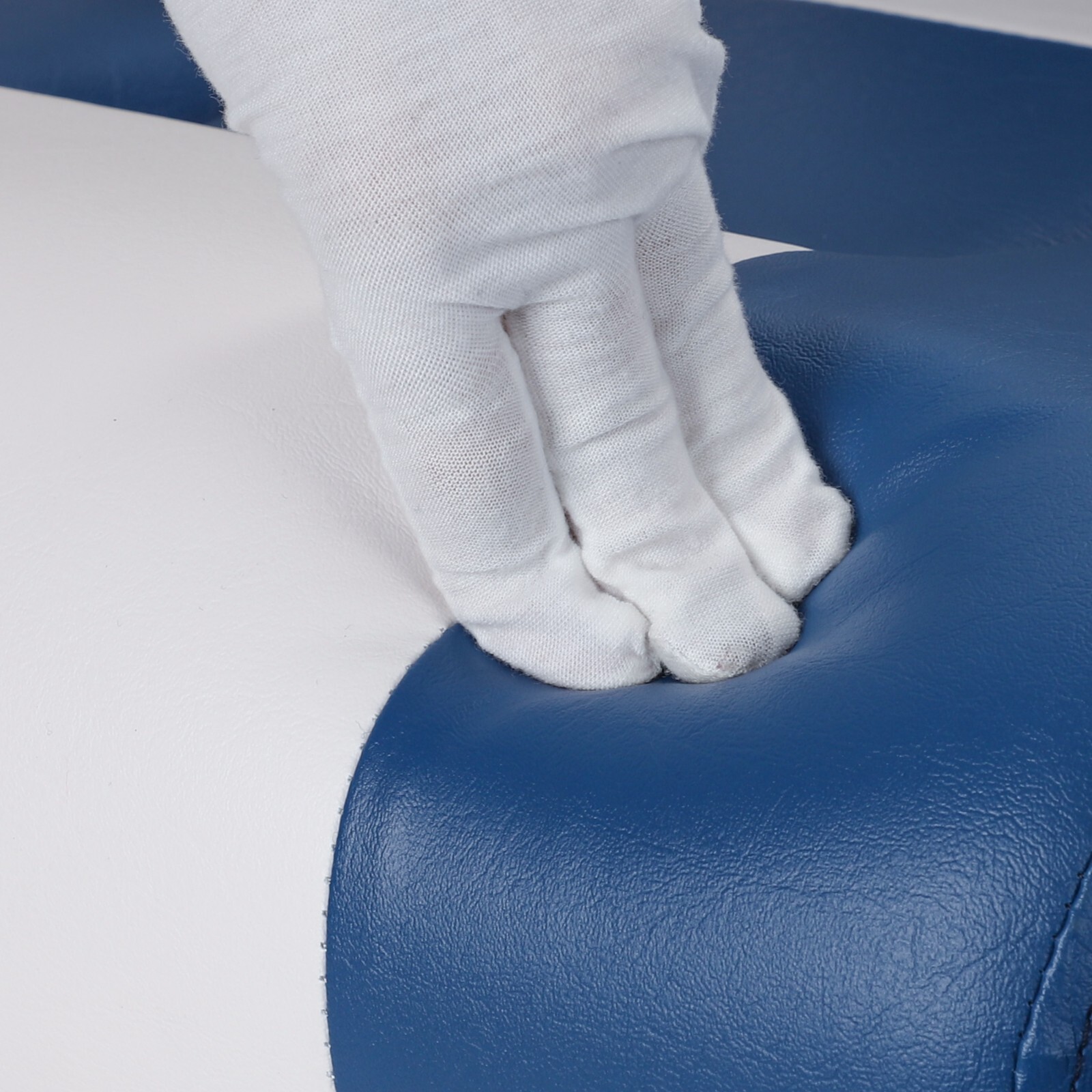 NORTHCAPTAIN White/Pacific Blue  52" Folding Bass Boat Seat 3 PCS