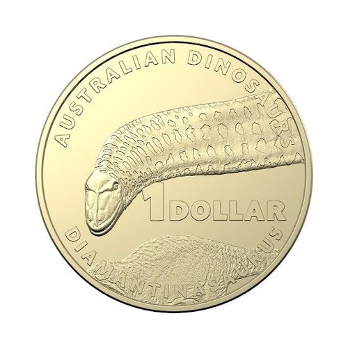2022 AUSTRALIA $1 DINO HUNT SERIES UNCIRCULATED DIAMANTINASAURUS X 1 COIN - Picture 7 of 7