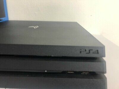 Sony PS4 PlayStation 4 Pro Jet Black 1TB CUH-7100BB01 Console Very