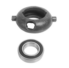 Gimbal shaft rubber bearing with ball bearing...