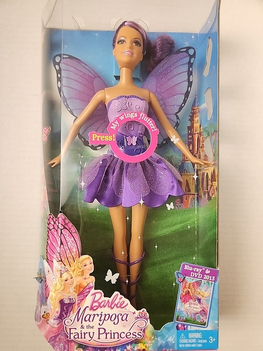 Barbie Mariposa And The Fairy Princess Y6374 Y6375 Purple