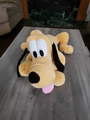 Disney Store Pluto Stuffed Animal 16''  Plush Dog Authentic Exclusive