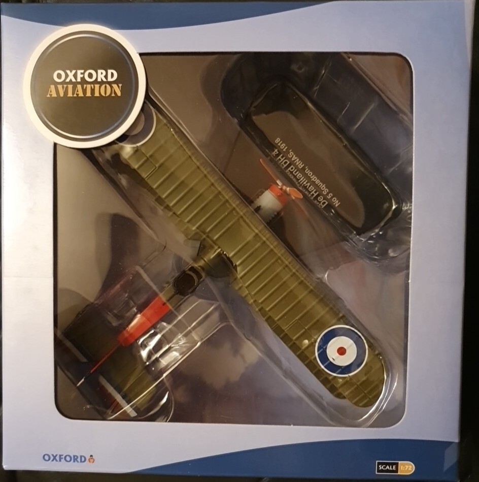Oxford Aviation Model De Havilland DH4 No.5 Squadron RNAS 1918 AD004 1:72