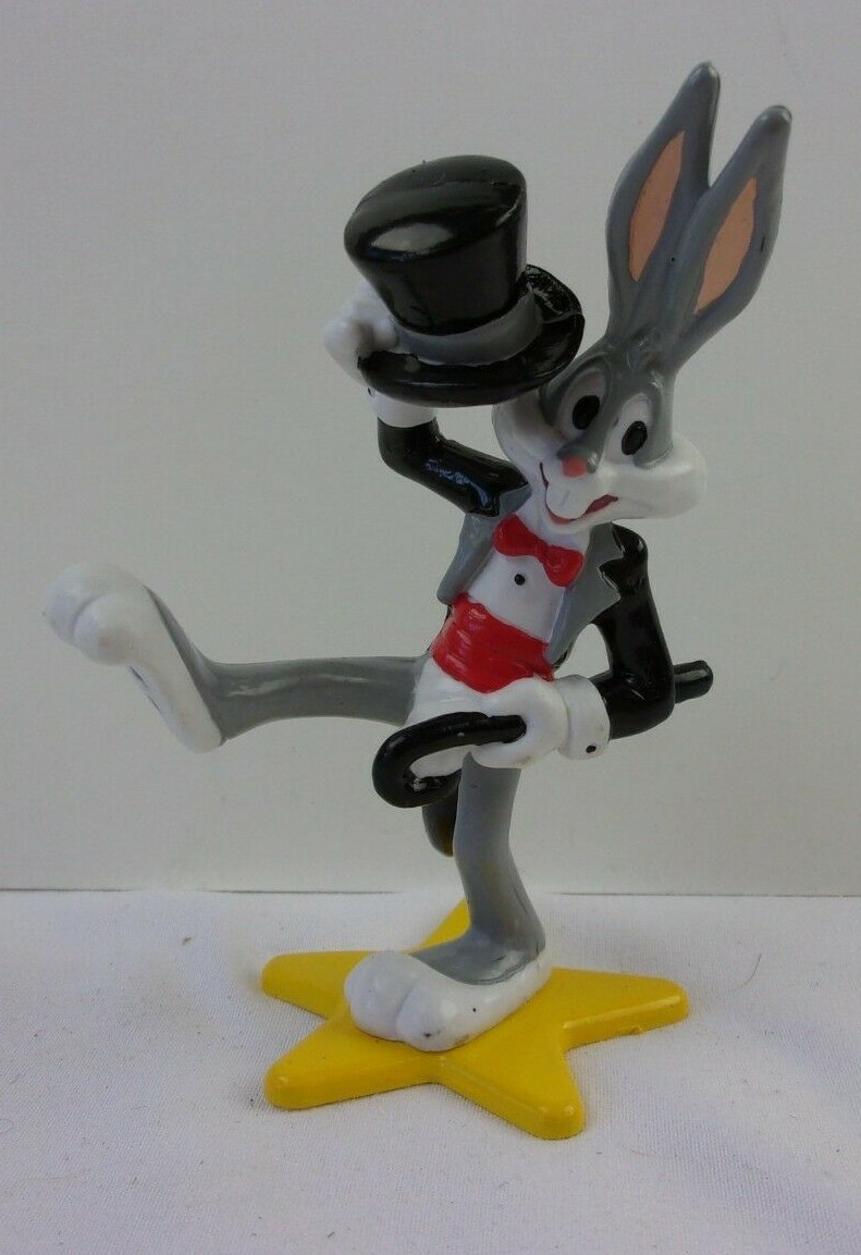 Bugs Bunny entertainer dancing tophat tails PVC figure VINTAGE