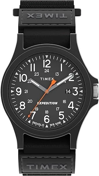 Reloj de cuarzo Timex Expedition Acadia TW4B23800 para hombre NUEVO correa de tela negra