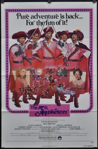 5TH MUSKETEER 1979 ORIGINAL 27X41 MOVIE POSTER SYLVIA KRISTEL URSULA ANDRESS