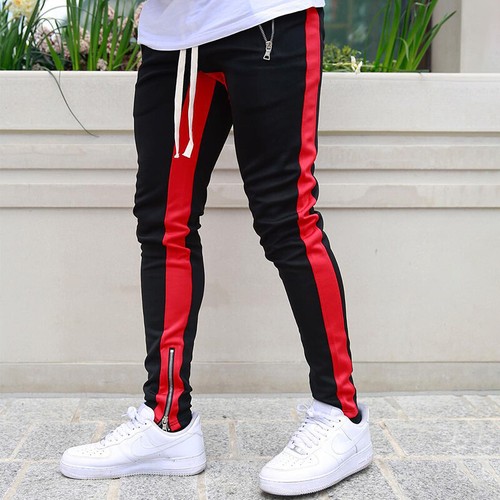 Pantalones Largos Deportivos Ropa De GIMNASIO Chándal De Moda Casual Para  Hombre | eBay