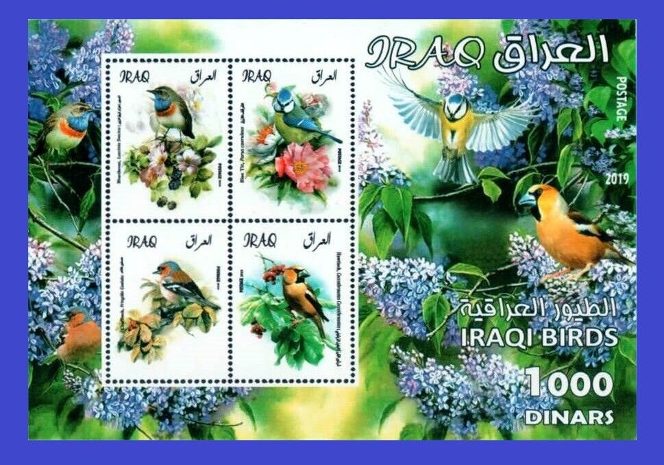 Iraq 2019-Iraqi Birds-Flowers-M/S-Only 1000 Issued-MNH Fi793 | eBay