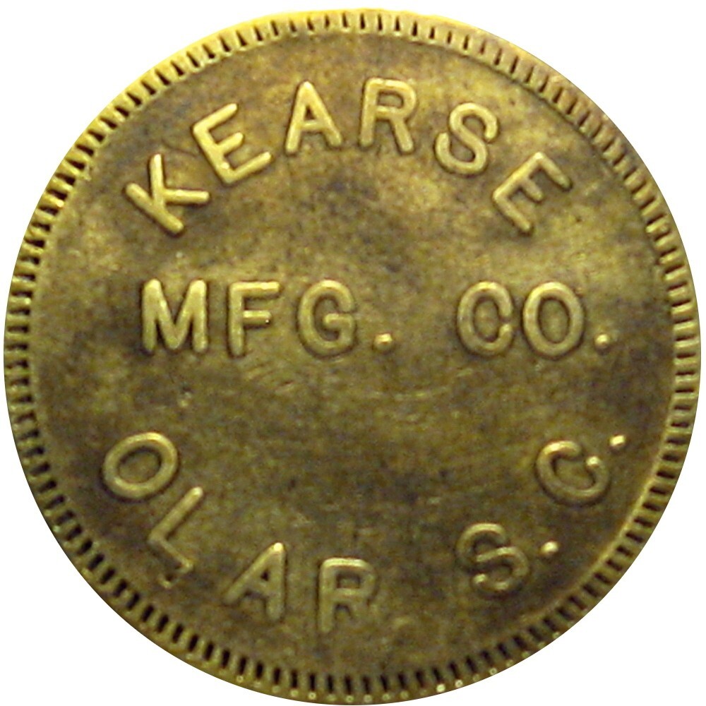 Olar South Carolina Unlisted Lumber Scrip Good For Token Kearse Mfg Co