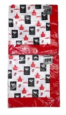 PPD Paper Napkins Grill BBQ 2 Sets 40 Napkins 6.5” x 6.5” Germany