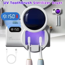 Rechargeable Toothbrush Smart Sanitizer UV Light Holder Tooth Brush Dry Cleaner