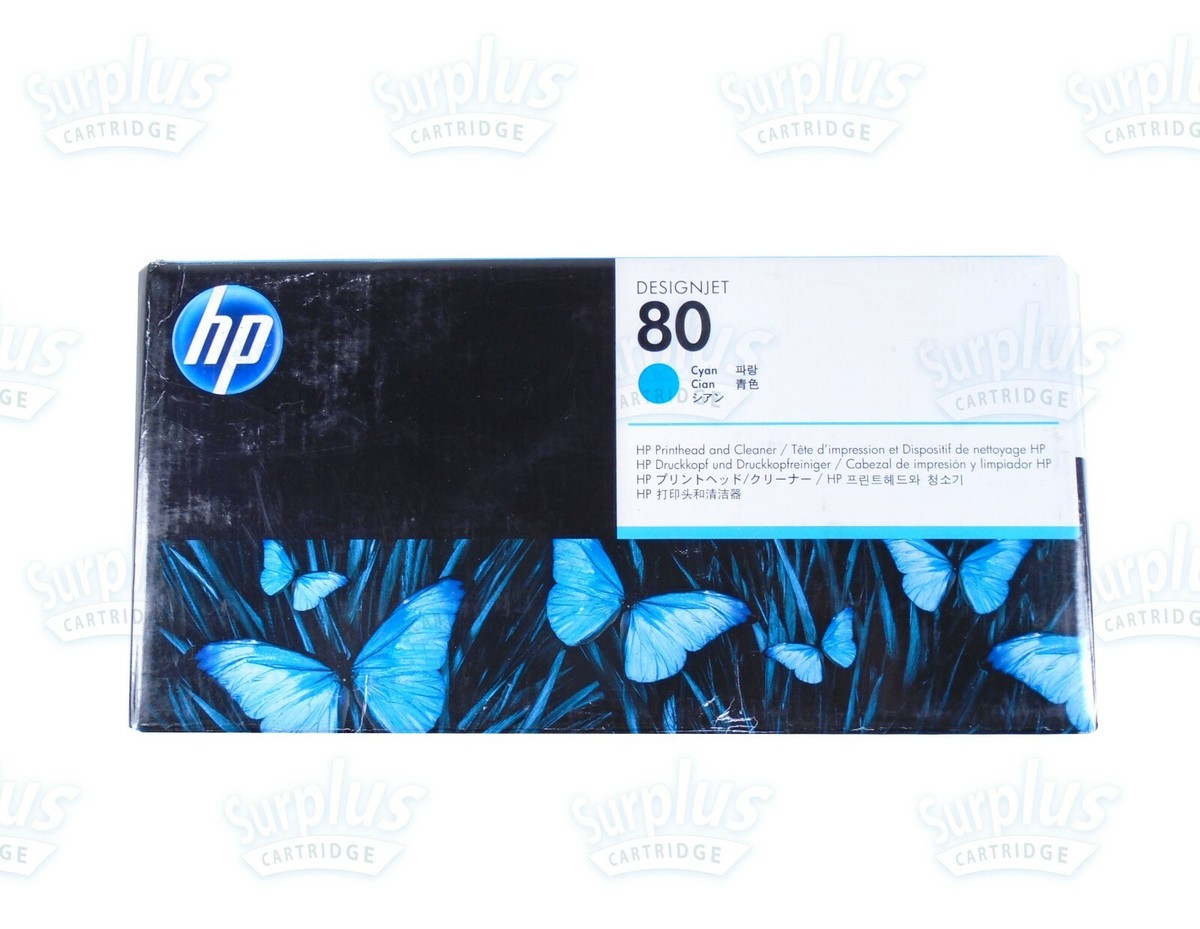 HP80 C4821A シアン（c4821a） Genuine HP 80 DesignJet C4821A Cyan, C4822A Magenta