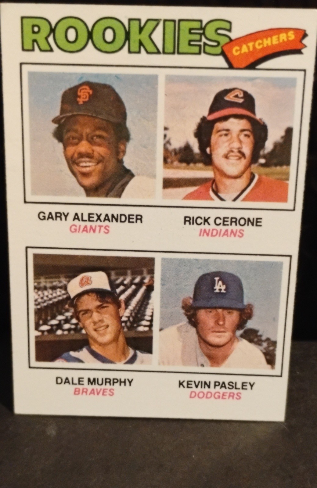 1977 Topps - Rookie Catchers Dale Murphy, Rick Cerone, Gary Alexander #476 (RC)