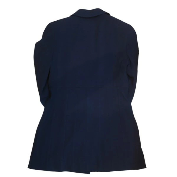 Chanel Vintage Coco Button Wool Jacket Black Size… - image 2