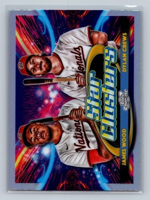 Dylan Crews James Wood 2025 Topps Cosmic Chrome Dual Star Clusters #DSC-8