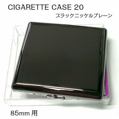Tsubota Pearl Cigarette Case King Size/Short 85mm Holds 20 Cigarettes Black MIB