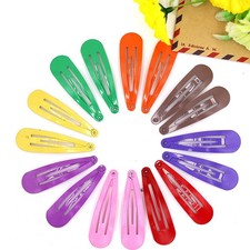 50PCS Mixed Color Hair Clips - 1.9" Smooth Non-Slip Barrettes BB Style