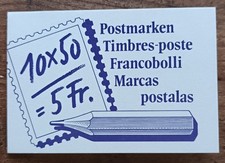 Zeszyty znaczkowe SZWAJCARIA 10 razy, 50 1988 świetna stempel akceptacyjny