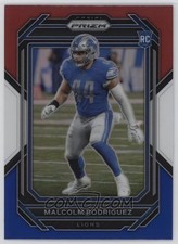 Malcolm Rodriguez 2022 Panini Prizm #350 Rookie Lions Red White and Blue RC