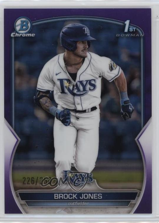 2023 Bowman Chrome Prospects Purple Refractor 226/250 Brock Jones #BCP-115 0s55