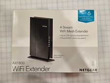 Netgear EAX20 AX1800 Black WIFI Mesh Extender w/ Power Supply WIFI 6