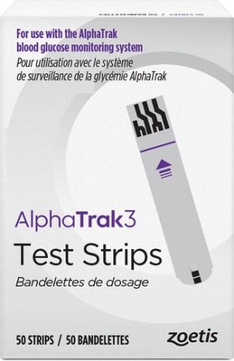 AlphaTRAK 3 Test Strips for Blood Glucose Monitoring System for Cats, Dogs, & Ho