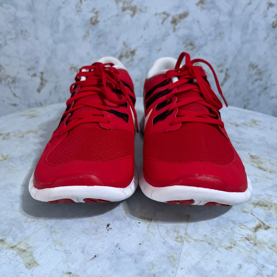 Nike Free 5.0 Men's Size 12 Running Shoes Red White Athletic Trainer Sneakers - Image 2 of 4