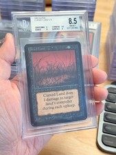 BGS 8.5 MAGIC THE GATHERING 1993 ALPHA CURSED LAND MTG psa cgc
