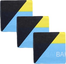 Set of 3 Large Cotton Bandanas Carribean Flags Trinidad Jamaica Barbados