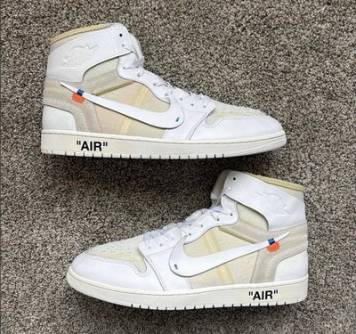 Nike Air Jordan 1 Retro Off-White White Euro Exclusive Size 16 Men's