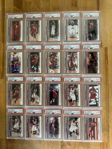 2003 Phenomenal Beginnings rookie LeBron James 20 card Set PSA 10