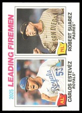 2026 Topps Heritage 2025 Leading Firemen (Carlos Estevez / Robert Suarez) #8