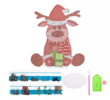 3D ACRYLIC WITH BASE DIAMOND DOT ART KITS - HOBBY LOBBY-Reindeer 3D Diamond Art